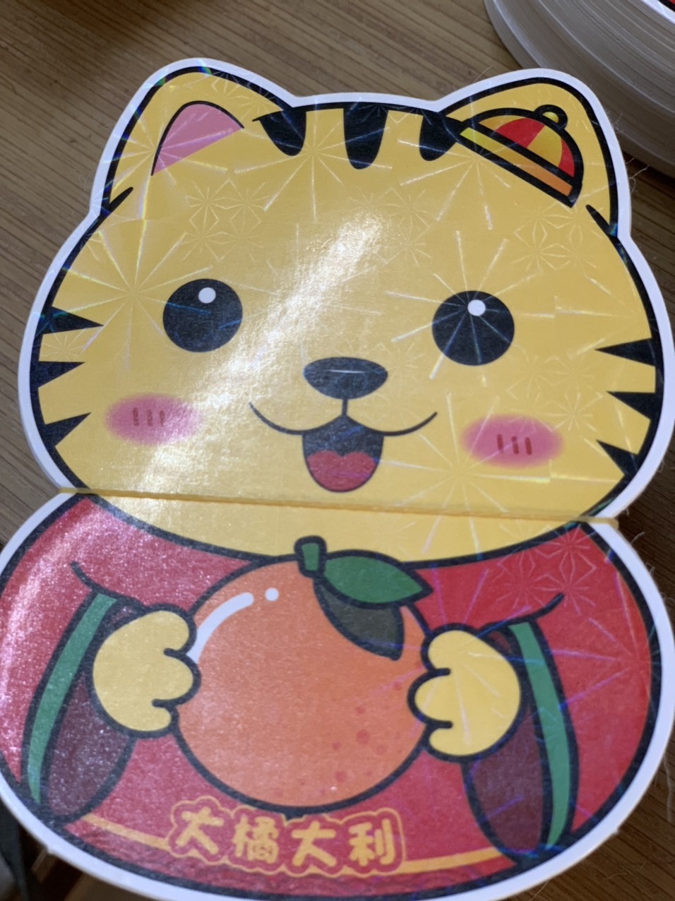 lì xì mèo thần tài phản quang siêu cutee-1 chiếc