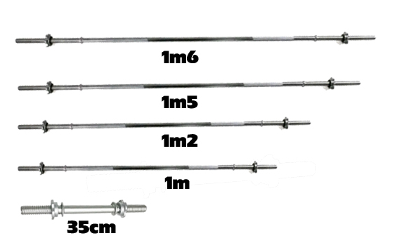 Bộ 2 đòn tạ xi cao cấp 35cm