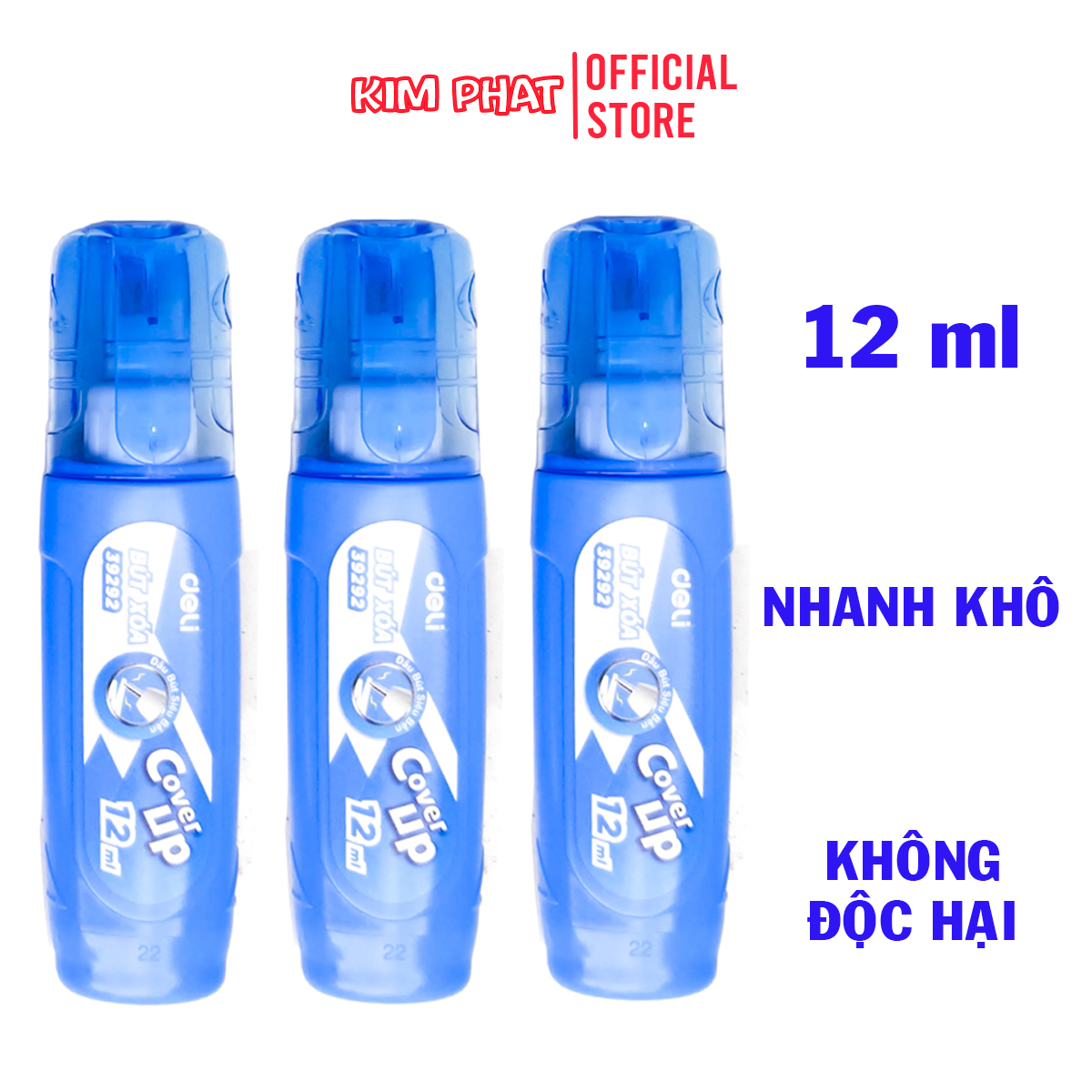 Bút xóa nước deli 12ml nhanh khô, không độc hại