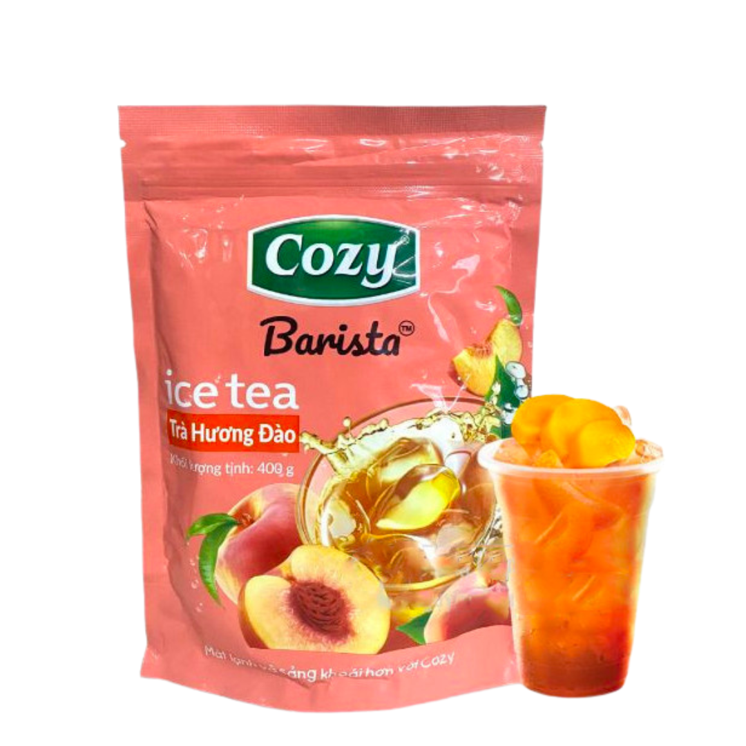 TRÀ COZY BARISTA ICE ĐÀO 400G ( Trà Hòa Tan )