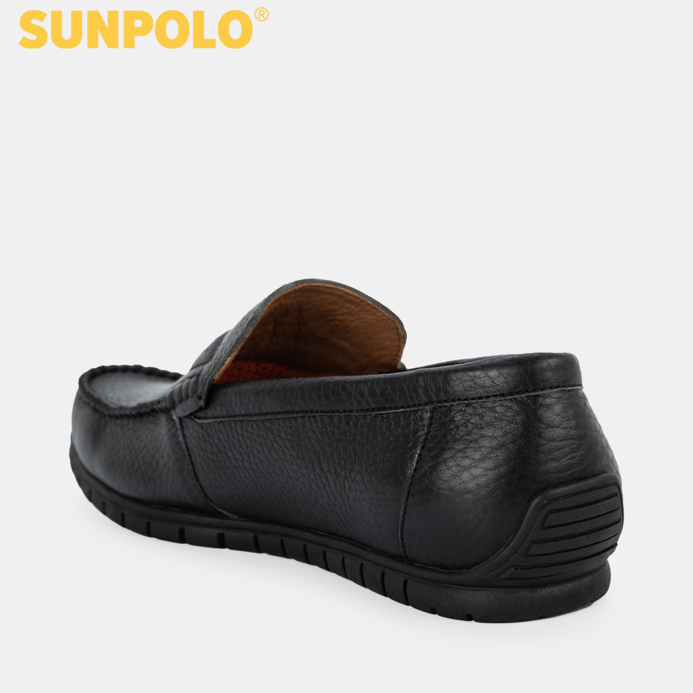 Giày Lười Nam Da Bò SUNPOLO SUMU2589 (Đen, Nâu)