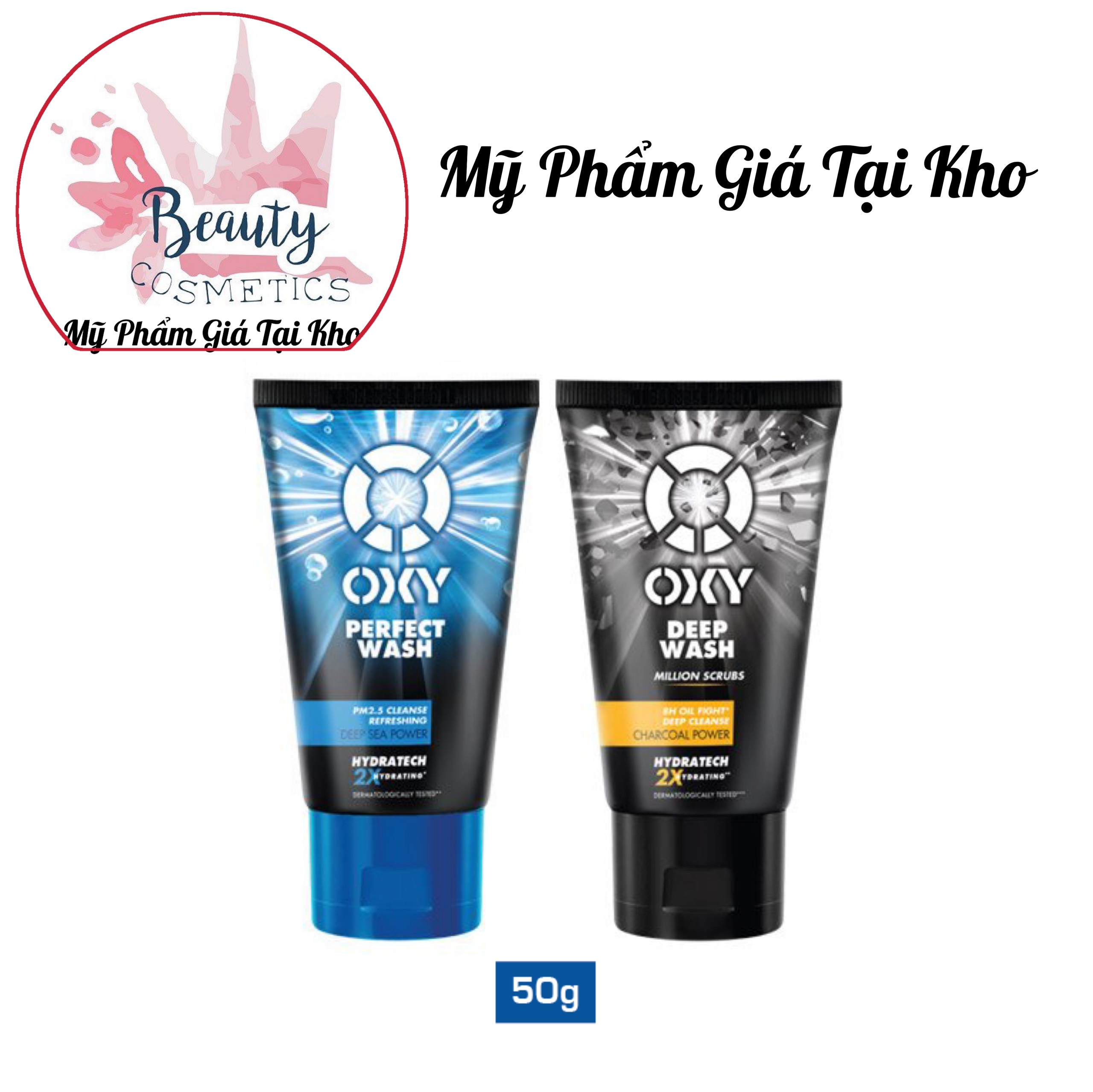 Sữa Rửa Mặt Oxy Perfect Wash và Deep Wash 50g