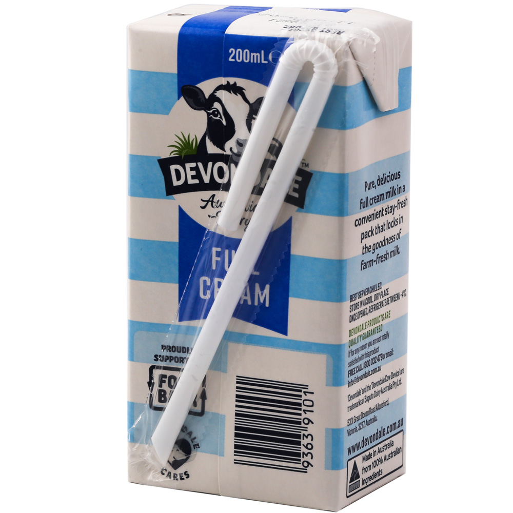 Sữa tươi Devondale nguyên kem 200ml (24 hộp/thùng) HSD 03/2025