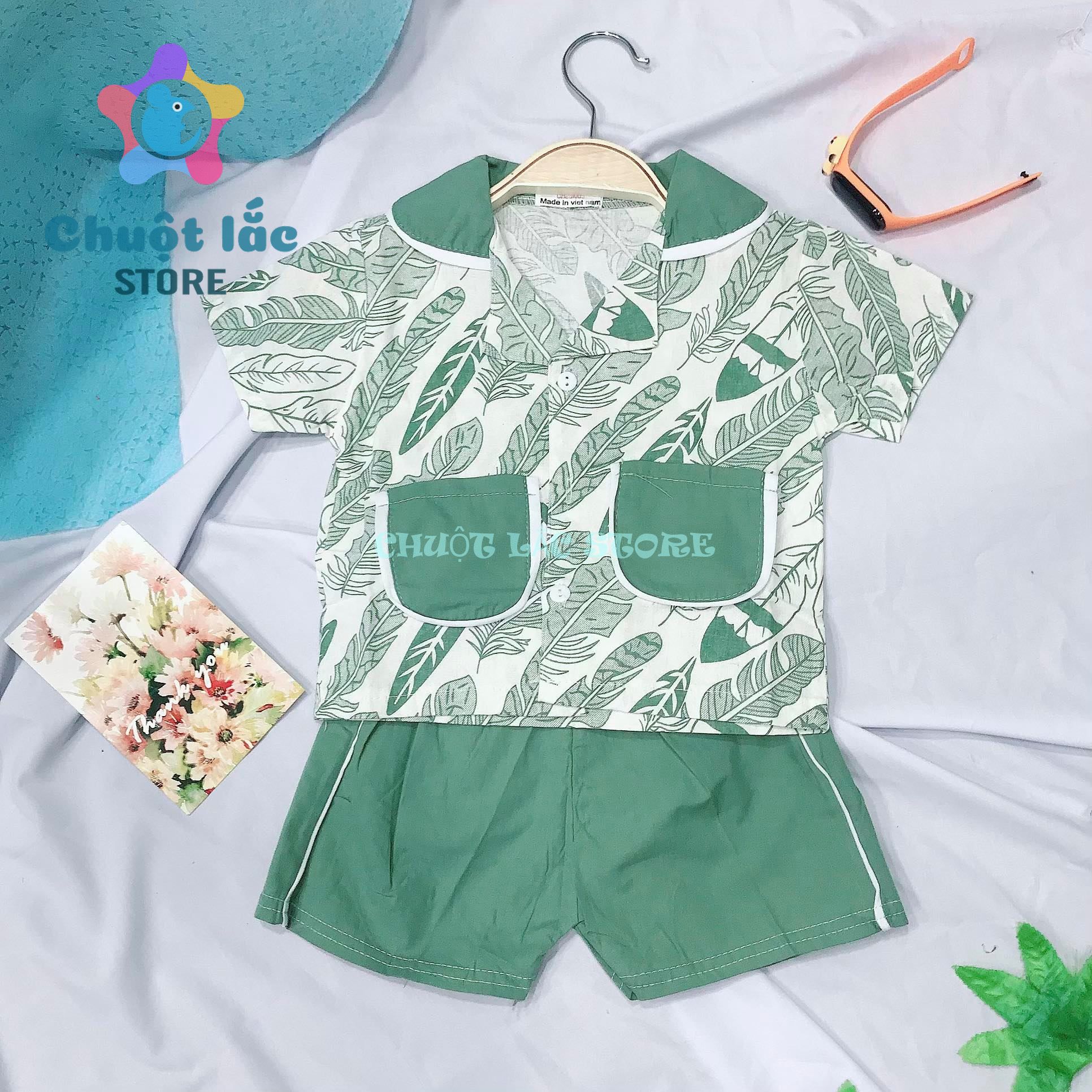 Bộ quần áo bé trai kiểu pijama cho bé từ 7kg đến 20kg