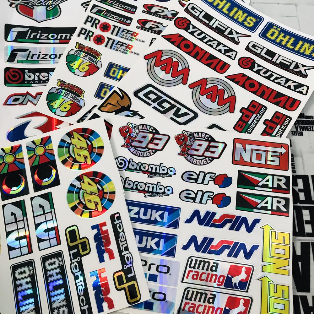 [ĐCXY] Bộ tem crom trang trí xe máy cực độc (Ohlins) K2