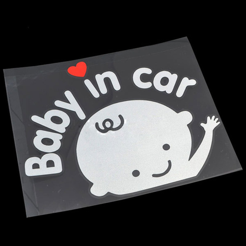 Tem Dán Ô Tô Baby In Car Boy (Trắng Đỏ)