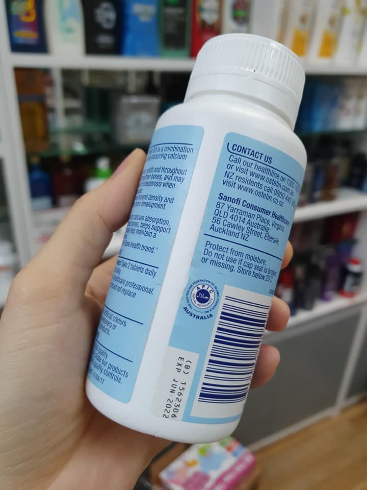 Viên Uống Bổ Sung Canxi và Vitamin D3 Ostelin Cho Bà Bầu 130 Viên