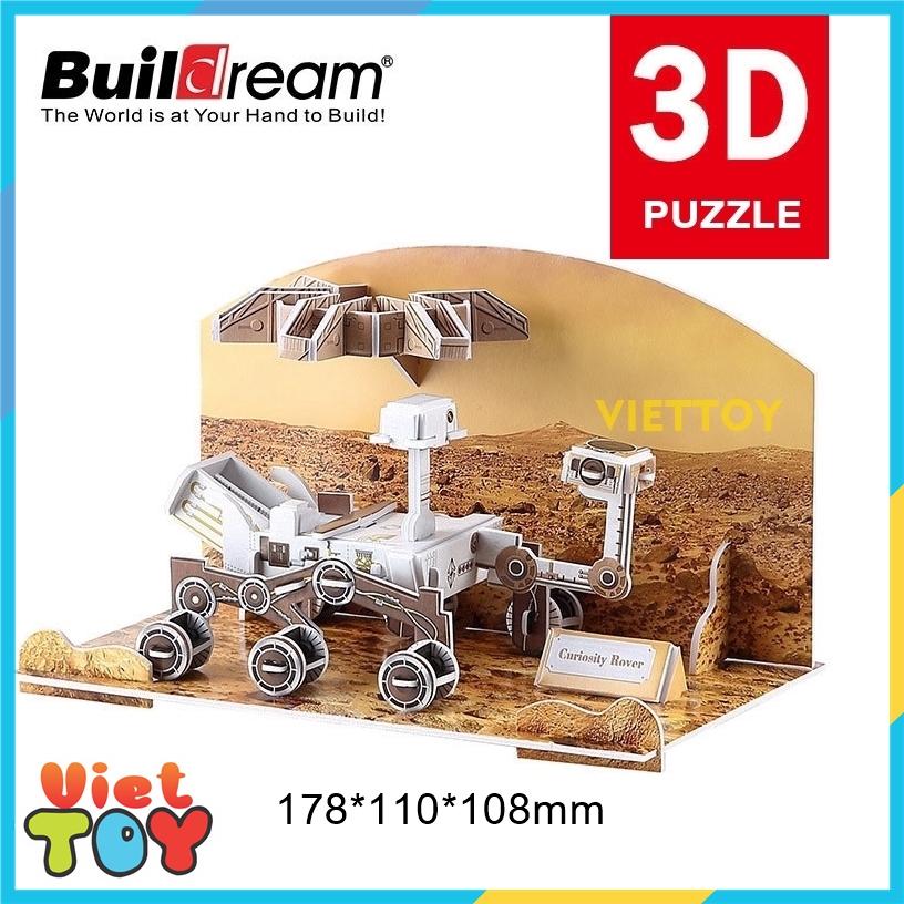 [HCM]Bộ lắp ráp mô hình 3D Buildream Robot tự hành Sao Hỏa Curiosity Rover - MH002