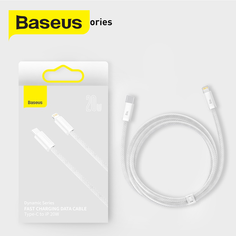 Cáp sạc nhanh Baseus Dynamic Series PD 20W Type-C to Lightning dành cho iPhone/iPad, data 480Mbps, dây bọc dù chống đứt, dài 1m/2m