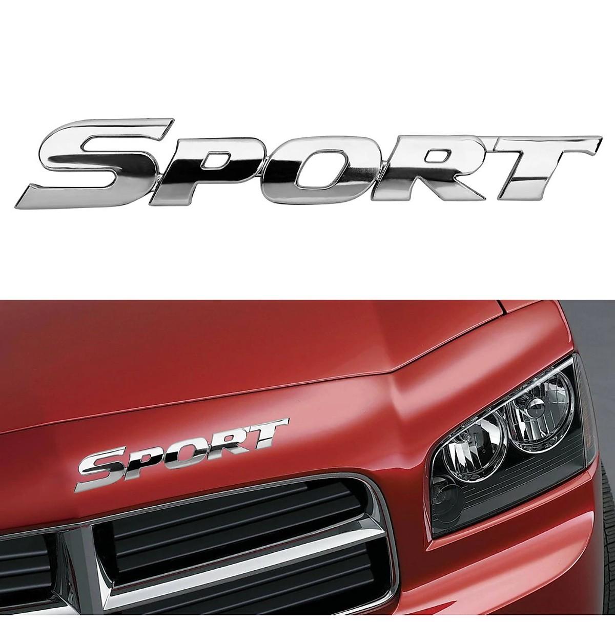 Tem Chữ SPORT 3D Cao Cấp Dán Trang Trí Ô Tô - ATDTECH