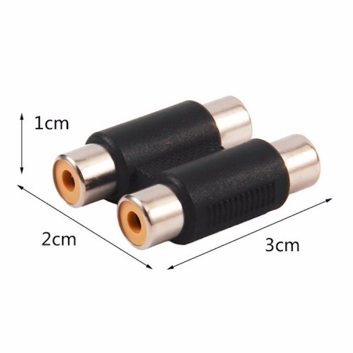 Đầu nối AV 2 ra 2 Jack nối AV hoa sen 2 ra 2