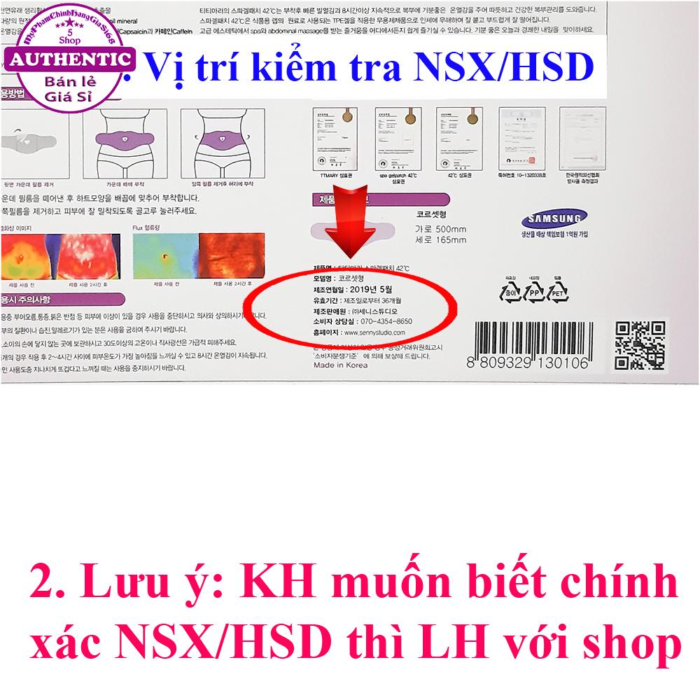 Miếng Dán Tan Mỡ Bụng Ttmary SPA GELPATCH 42°C KOREA
