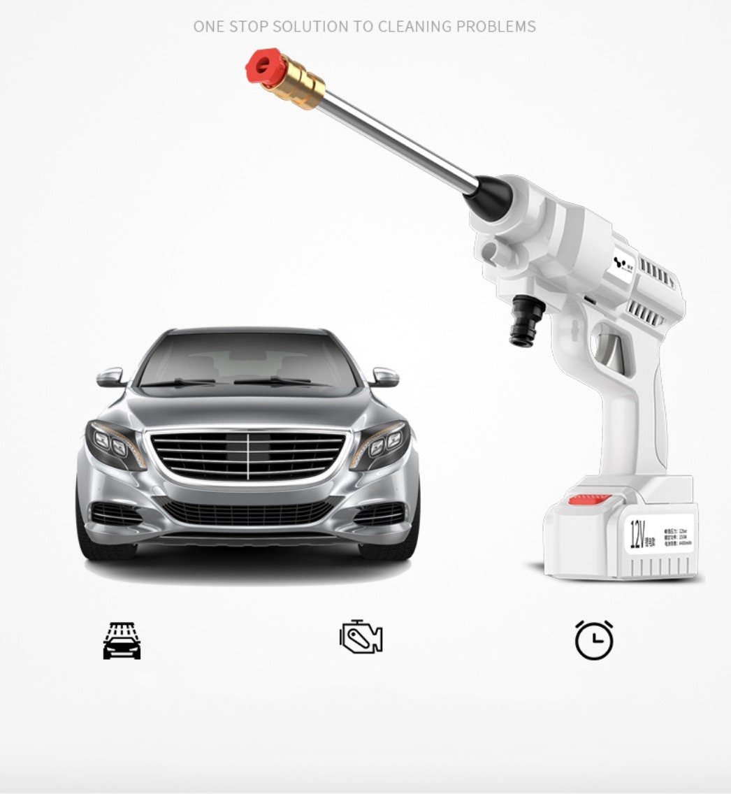 IT Smart Máy rửa xe WhitePower dùng pin sạc (Full Option)
