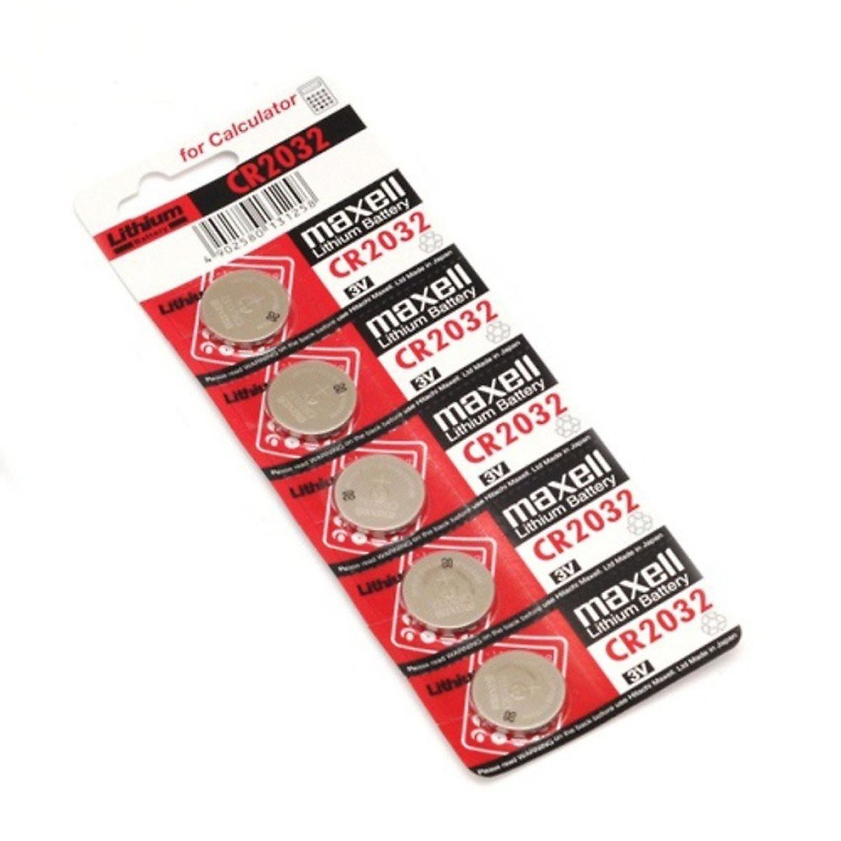 Vỉ 5 viên pin Maxell dòng cao cấp CR2032