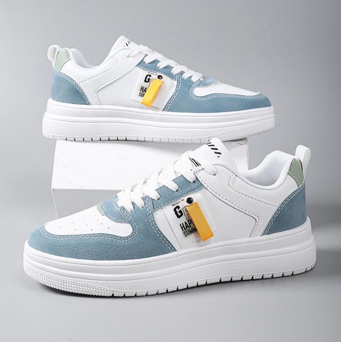 Giày nam, giày sneaker nam cổ thấp buộc dây thông thường sườn chữ nhiều màu trẻ trung, năng động MINH HÀ - 405