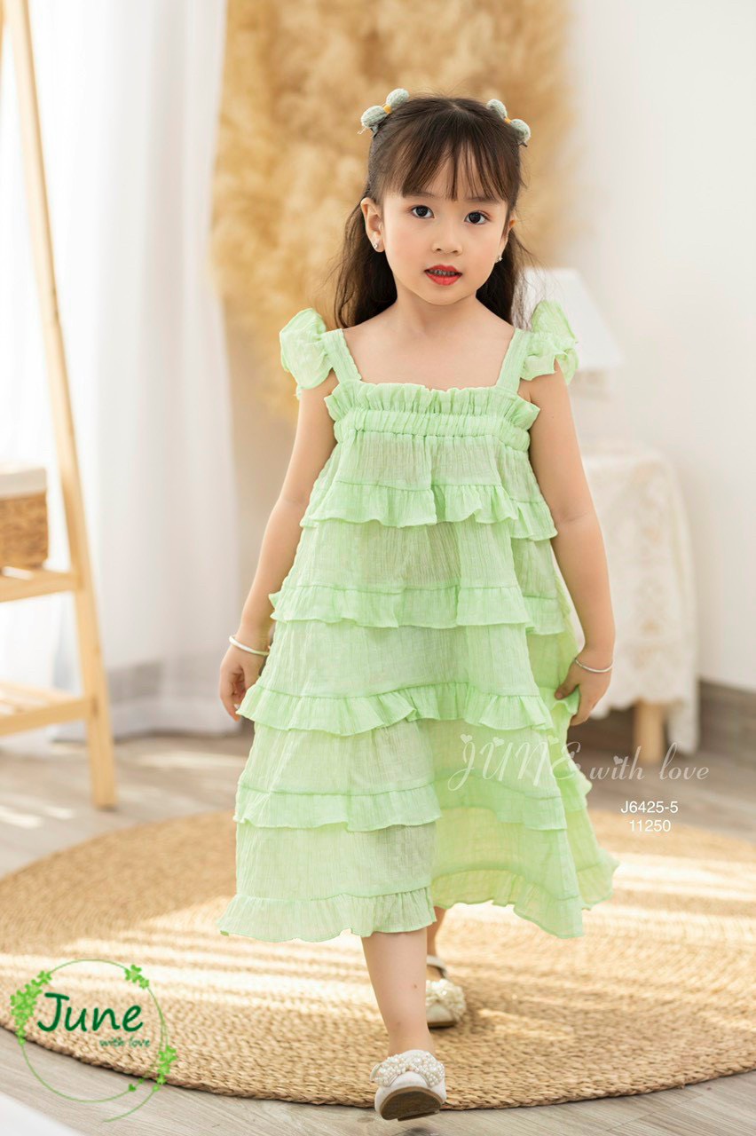 Size 8-26kg: váy đũi xốp tầng cực xinh cho bé gái - vdxt
