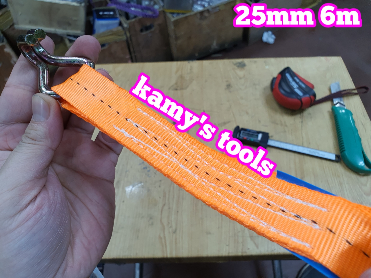 [HCM]Dây Cảo Chằng Hàng Tăng Đơ 25mm 6m (6 Mét) (Dây Cảo Hàng Dây Chằng Hàng)