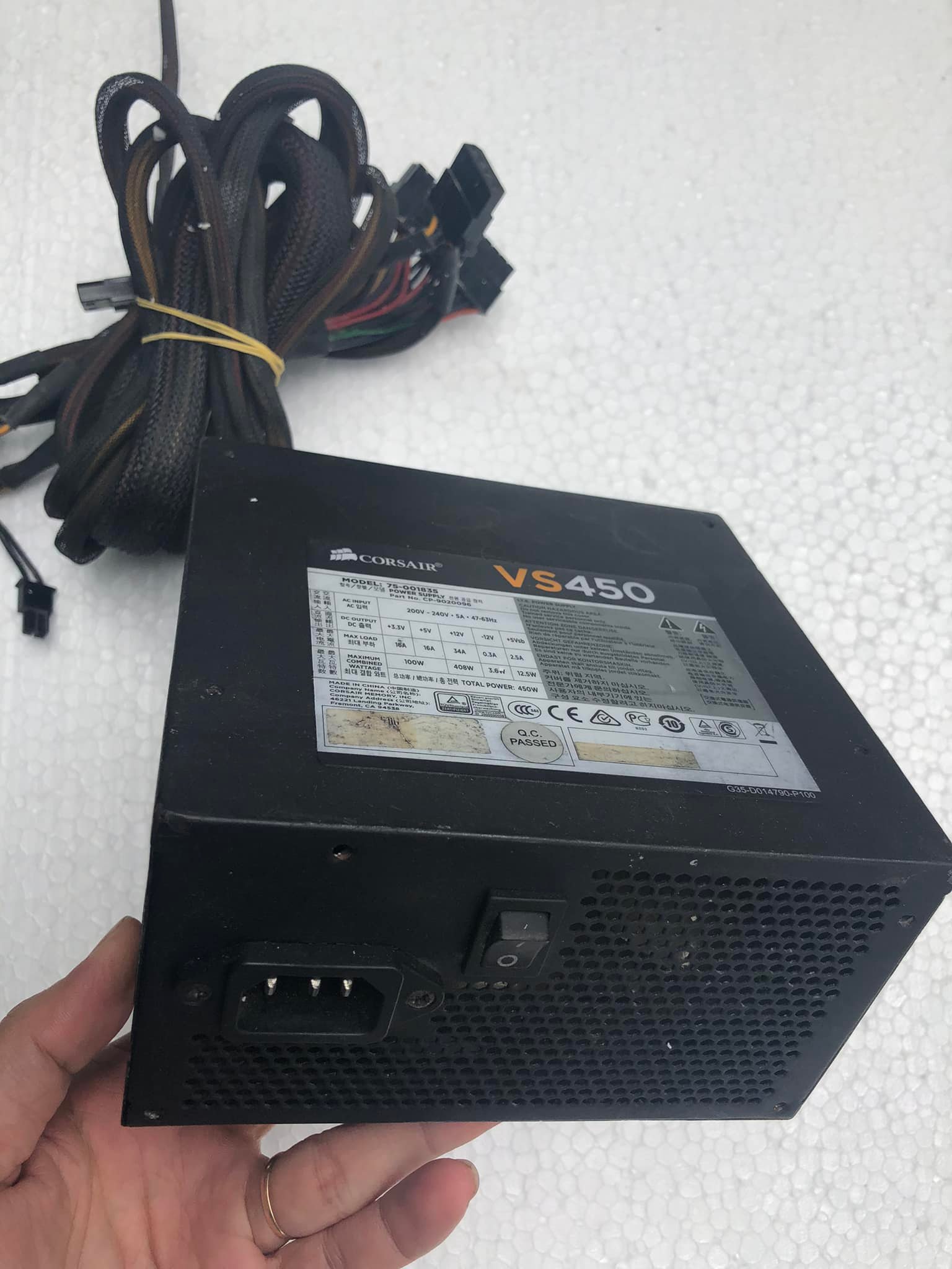 {SALE}Bộ nguồn máy tính PC CORSAIR VS450 Công suất thật
