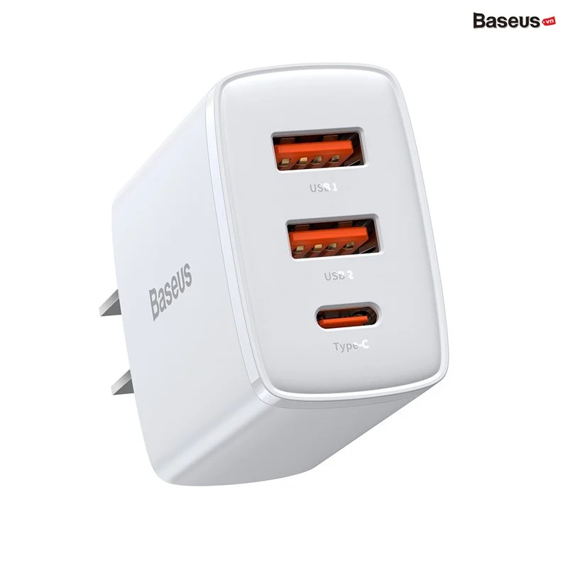Cốc sạc nhanh siêu nhỏ gọn Baseus Compact Quick Charger 30W Chân tròn