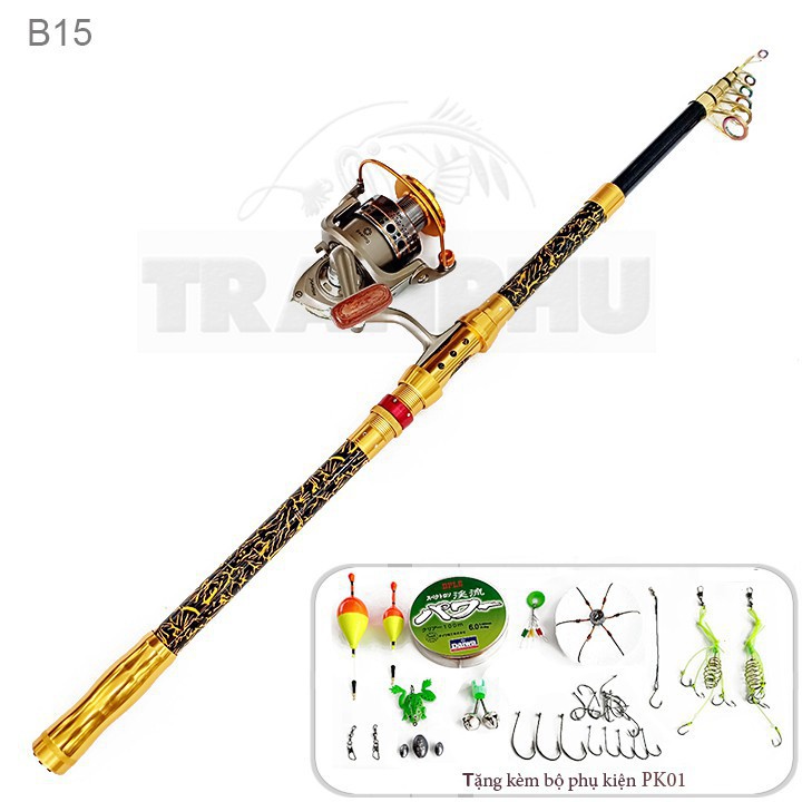 Bộ cần câu máy shimano nexus vàng máy lc7000