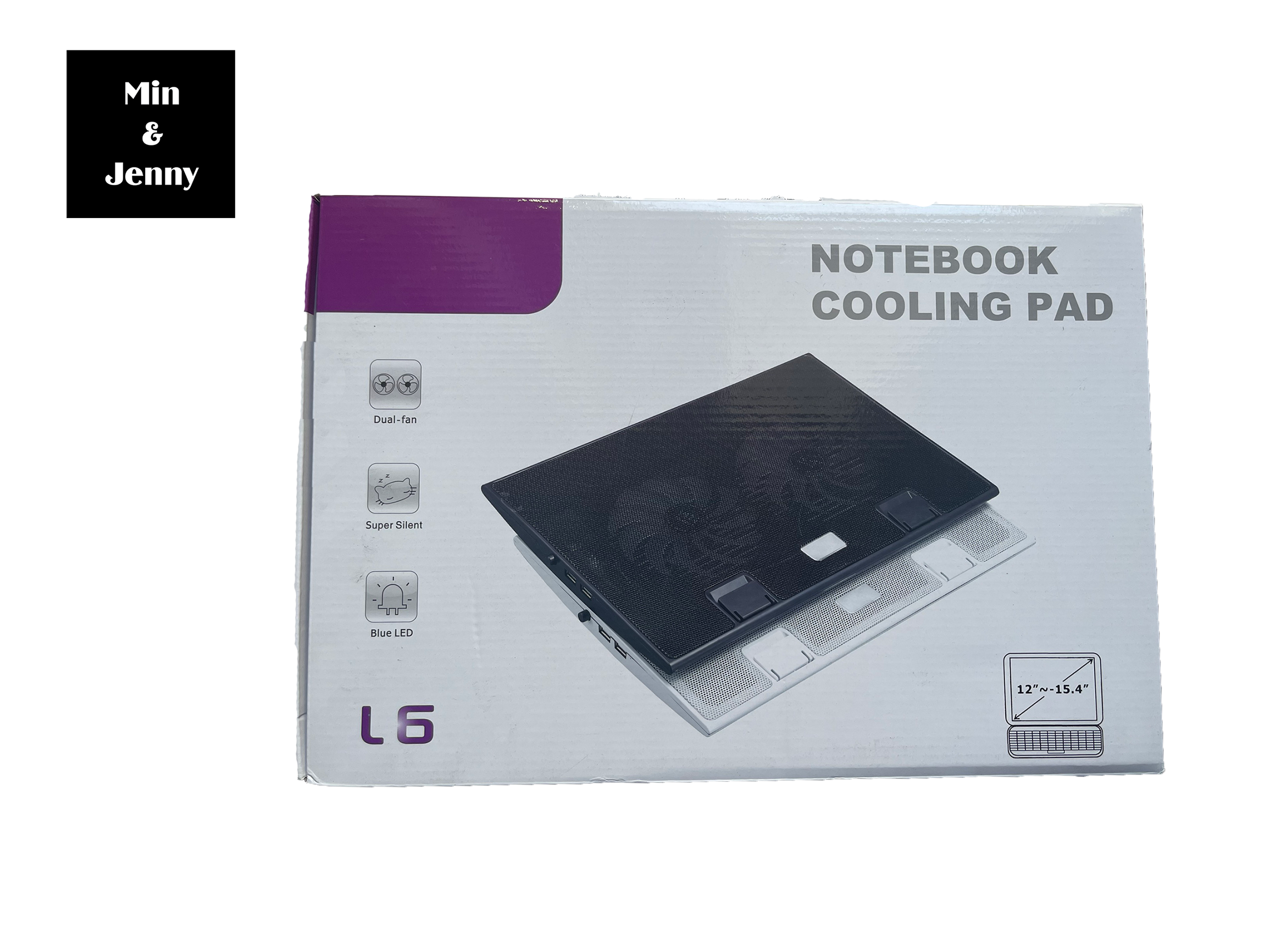Đế tản nhiệt laptop lên đến 15.4" - 2 quạt