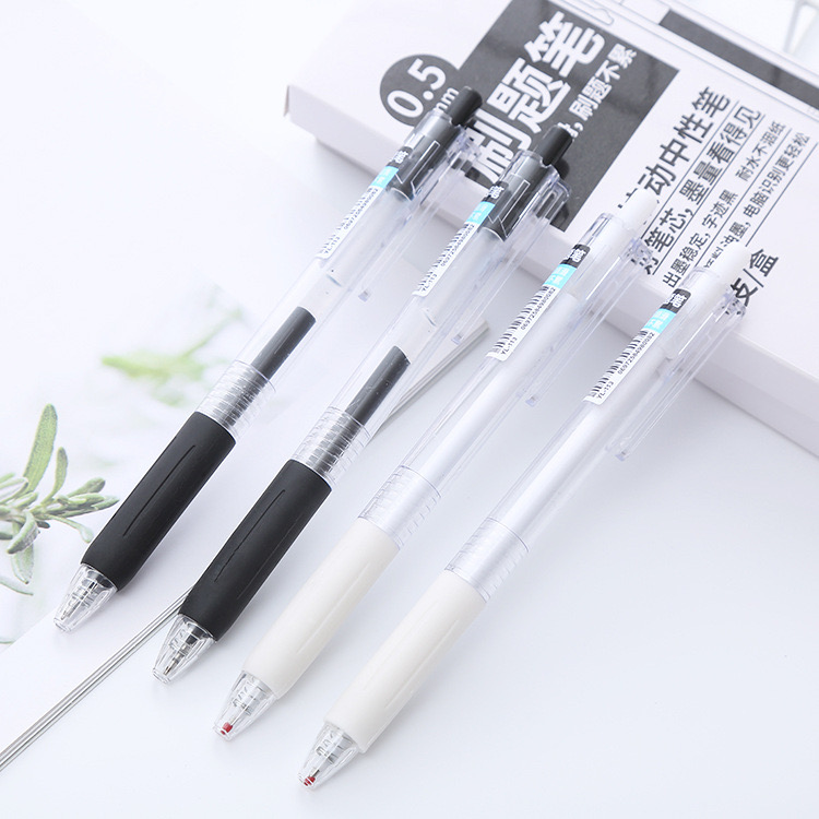 Bút bi mực nước ngòi 0.5 dạng bấm