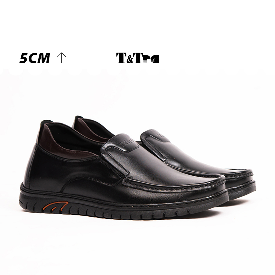 [ 5CM ] Giày Tăng Chiều Cao Nam T&TRA S1071 Đen