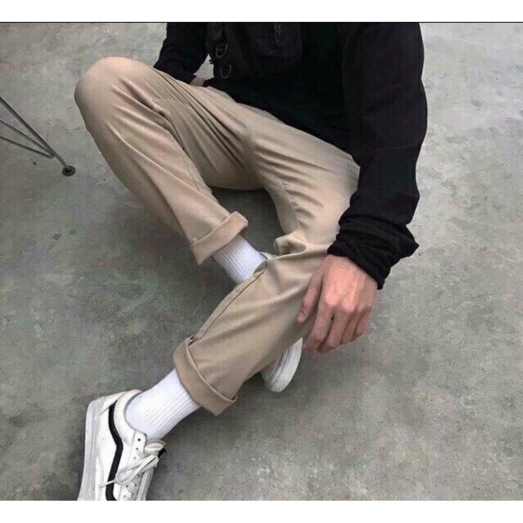 [HCM]VIDEO THẬT - Quần kaki baggy nam nữ cực chất ( HÌNH THẬT CUỐI )