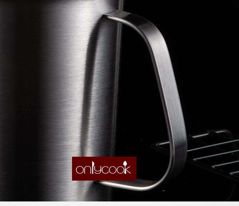 Ly inox mờ 304 có tay cầm - Onlycook