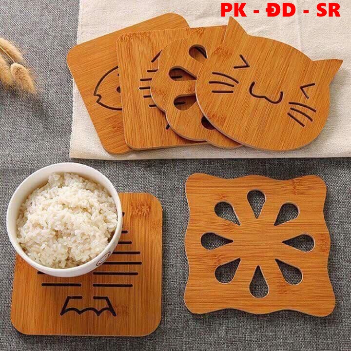 Miếng lót nồi bằng Gỗ lớn - Siêu Rẻ