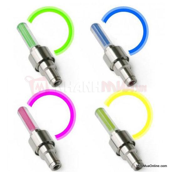 Bộ 2 đèn led gắn van xe hình trụ