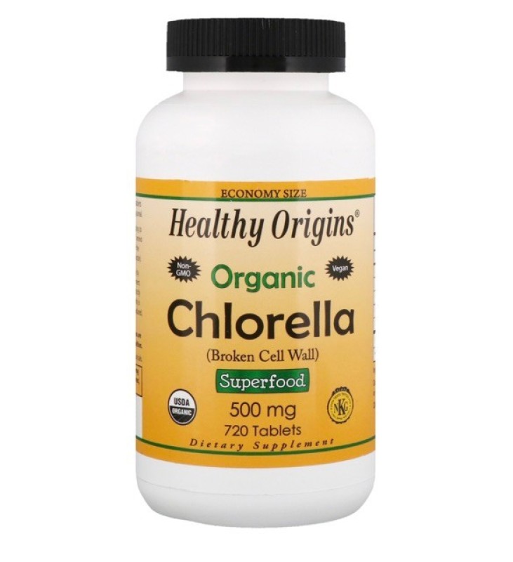 Tảo lục hữu cơ Organic Chlorella Healthy Origins 720v cao cấp