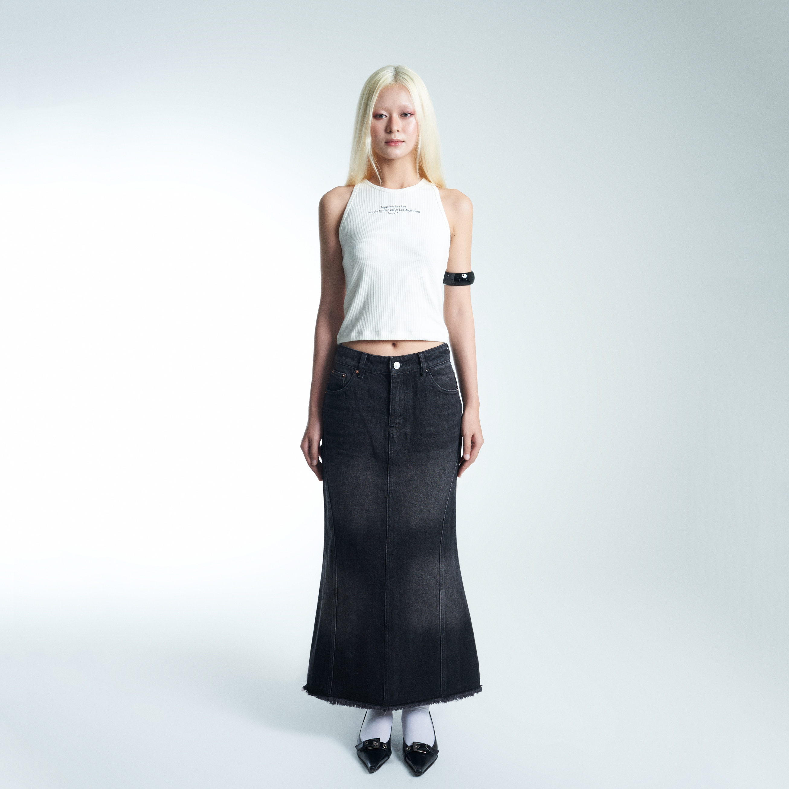 Chân Váy Jeans Form Dài PRADIES Denim Mini Skirt