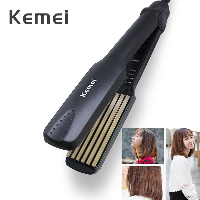 [HCM]Máy Bấm Tóc Chuyên Nghiệp Chỉnh nhiệt Kemei Km 332