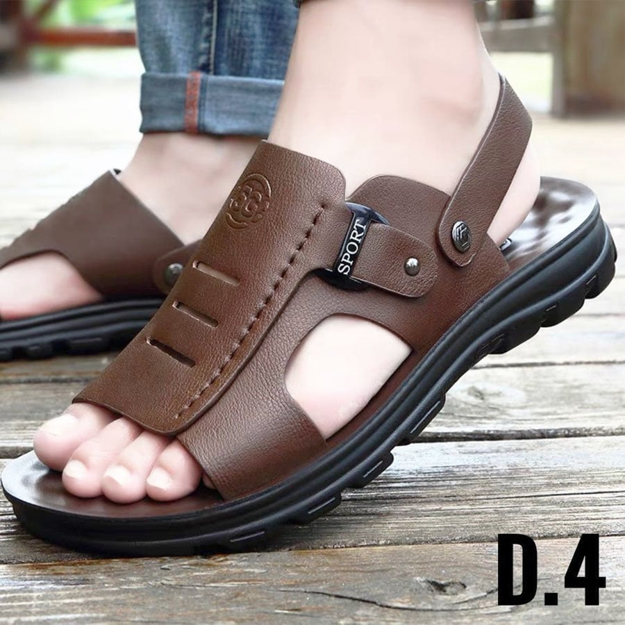 Dép sandal nam da bò cao cấp
