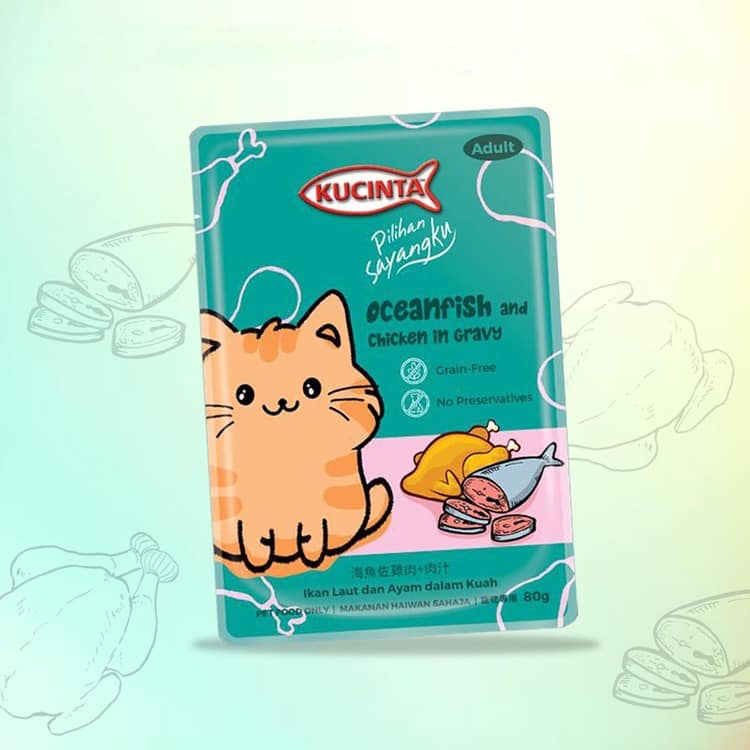 [Combo 12 Gói] Pate Cho Mèo KUCINTA 80g – Thức Ăn Ướt Đủ Hương Vị, Thơm Ngon, Tiết Kiệm
