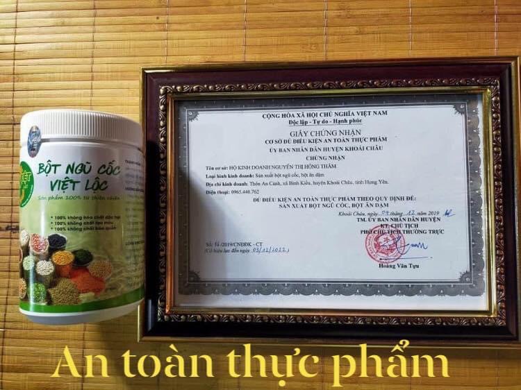 1 hộp Bột Ngũ Cốc Việt Lộc 500g