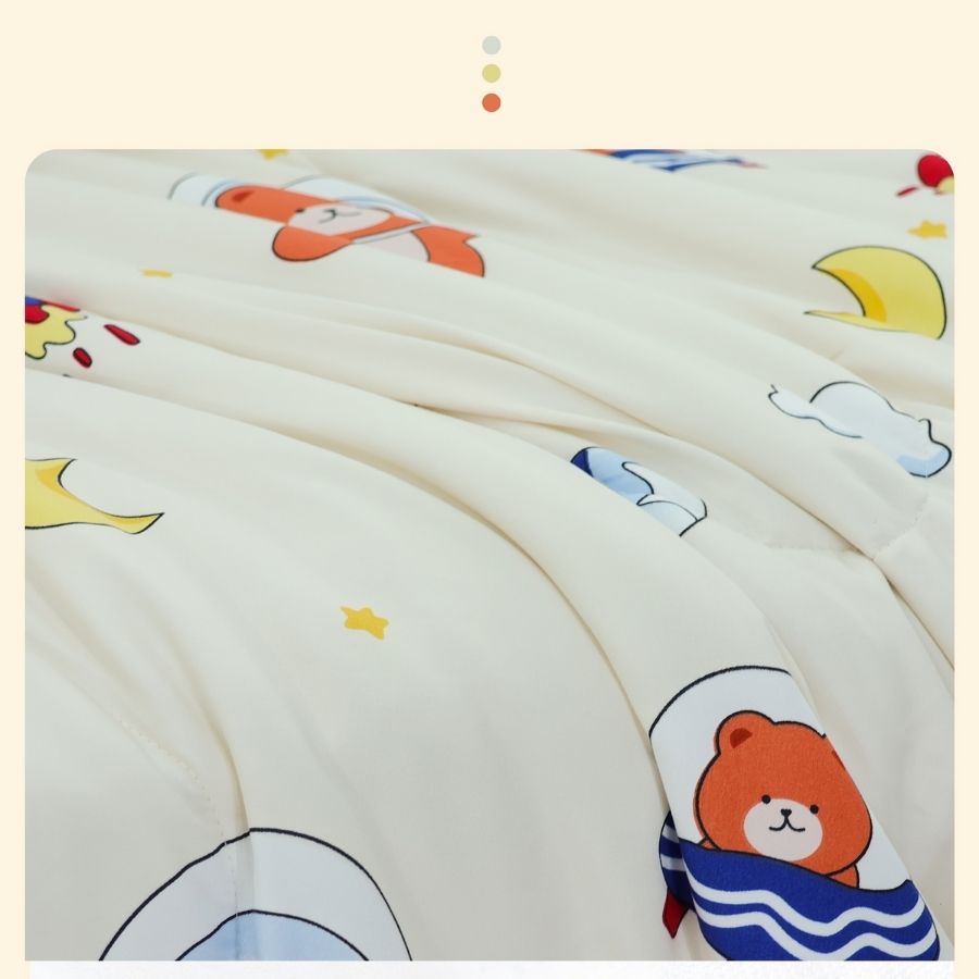 Bộ 5 món drap, áo gối kèm mền Stefani - ST200047 - Bộ chăn ga gối cotton