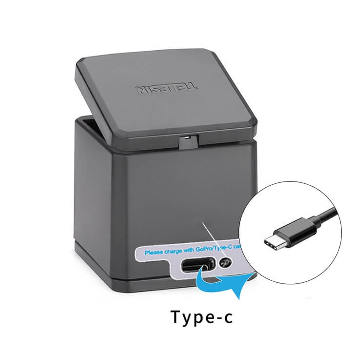 DOCK SẠC 3 PIN GOPRO 8 / 7 / 6 / 5 TELESIN