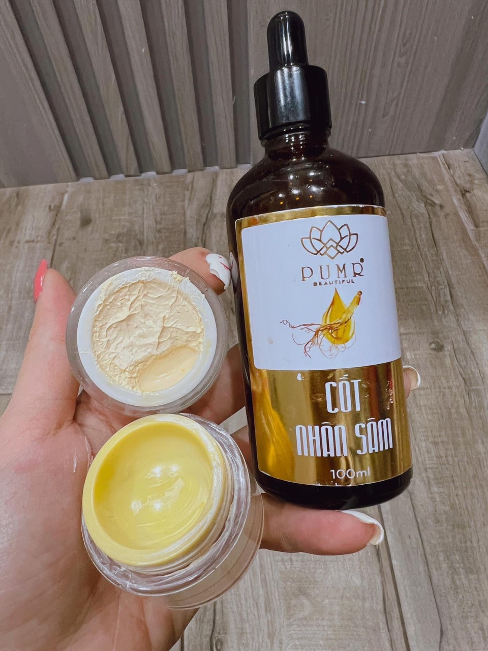 combo cốt nhân sâm + kem face