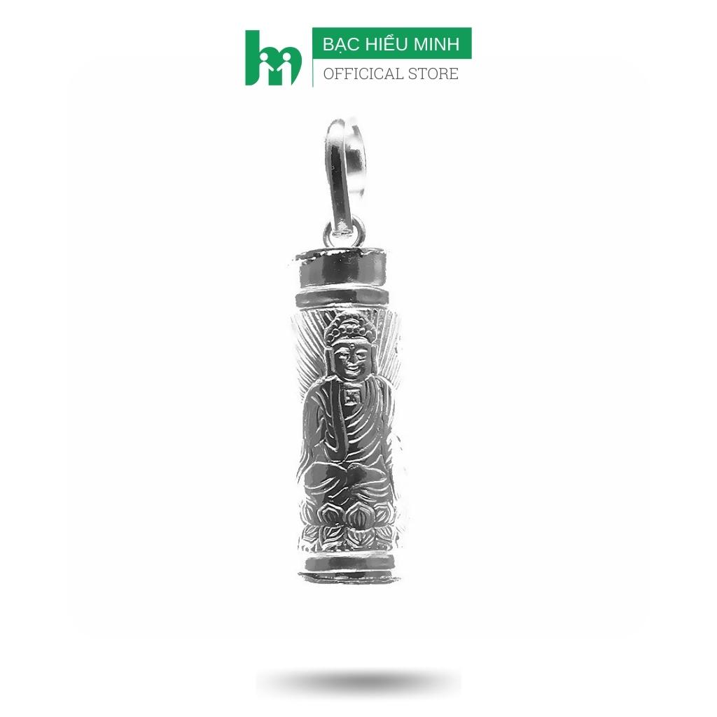 mặt dây chuyền nam nữ hộp may mắn BẠC HIỂU MINH mdn023 phật bà