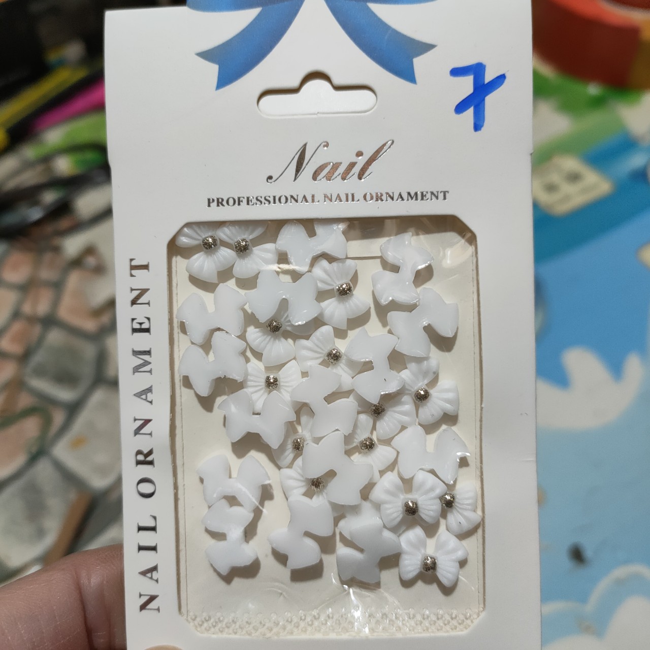 Charm nơ trang trí móng, Phụ kiện hình nơ Nail