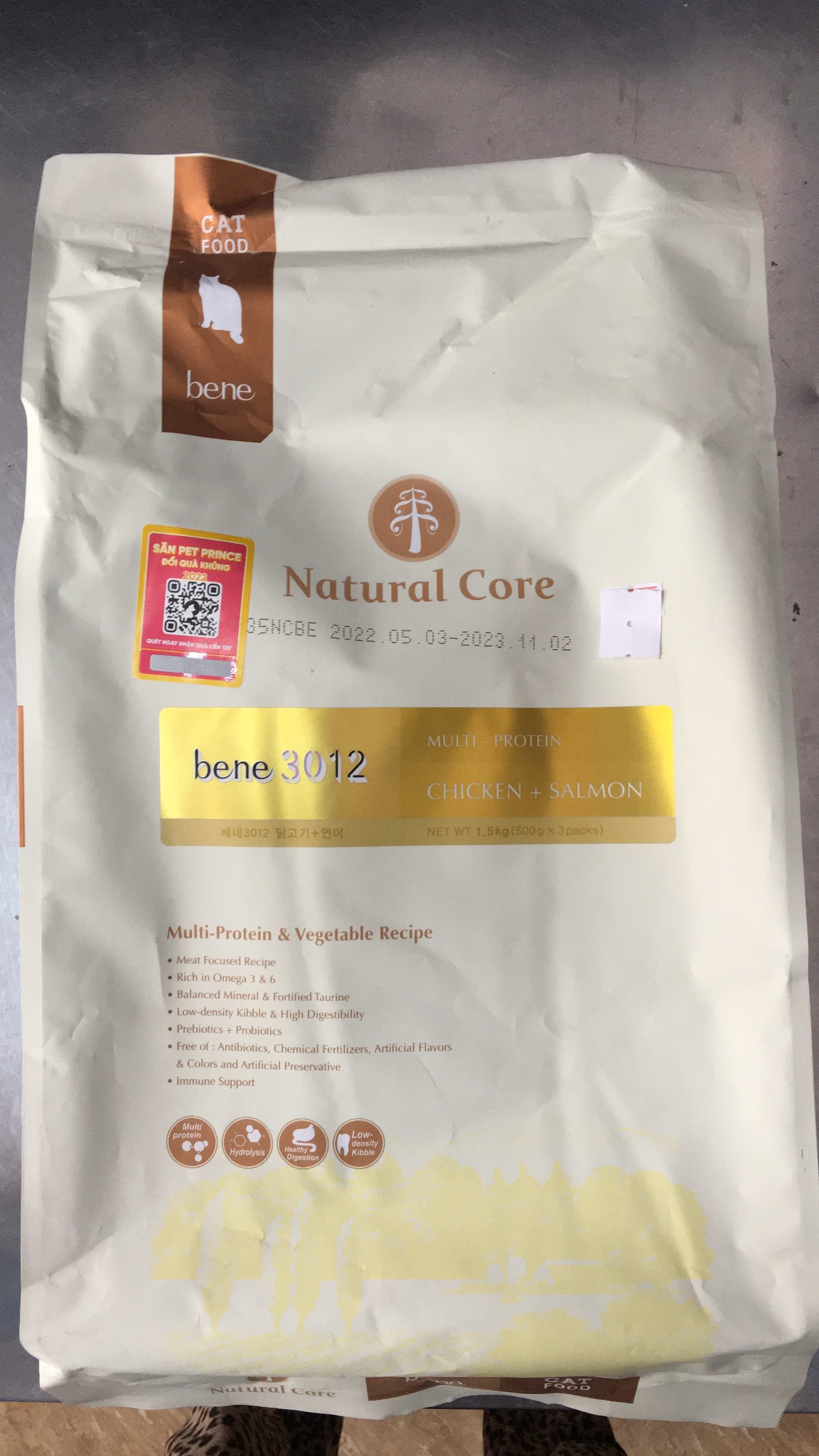 [MỚI] THỨC ĂN CHO MÈO NATURAL CORE BENE THỊT GÀ CÁ HỒI