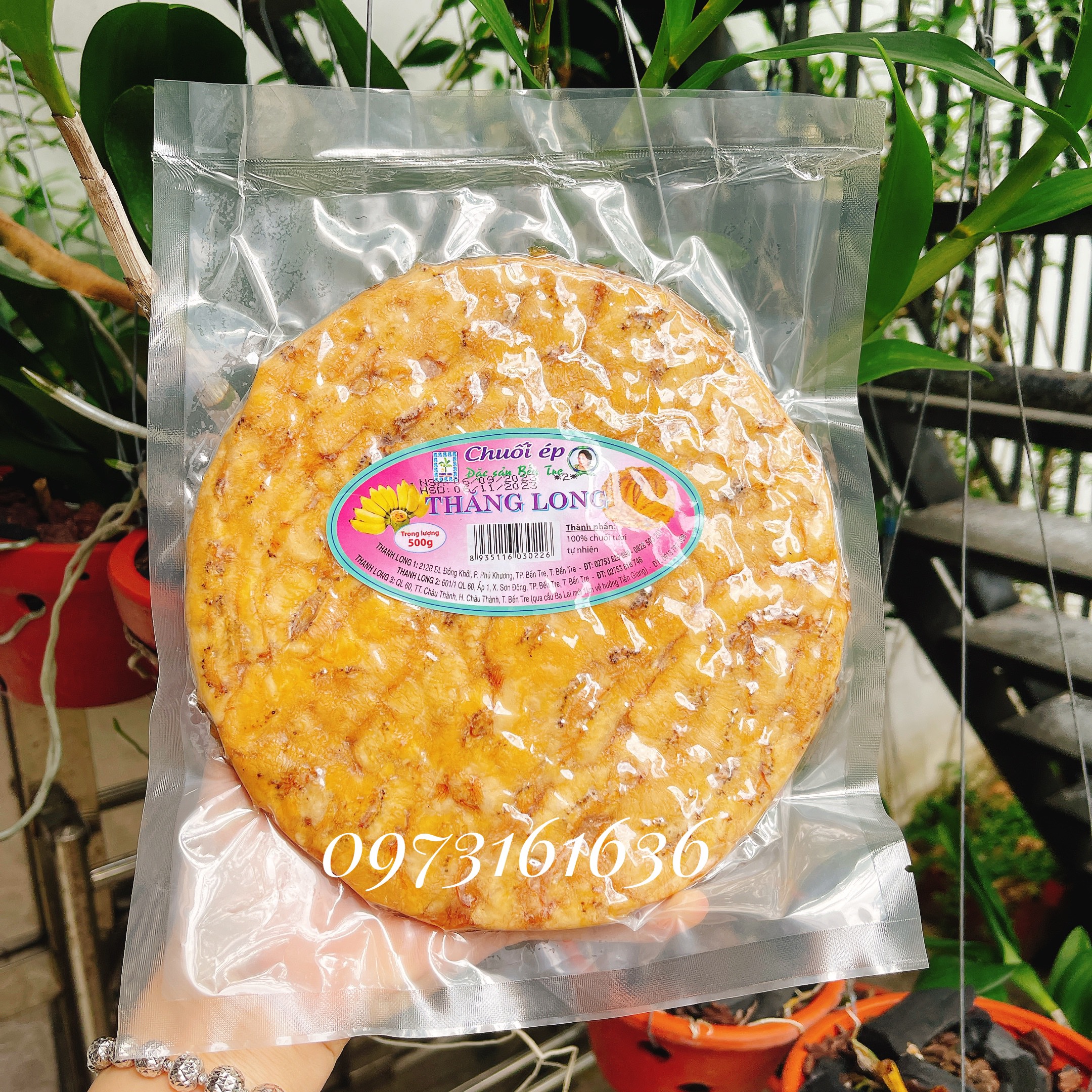 [500G] Chuối xiêm ép dẻo Thăng Long - đồ ăn vặt