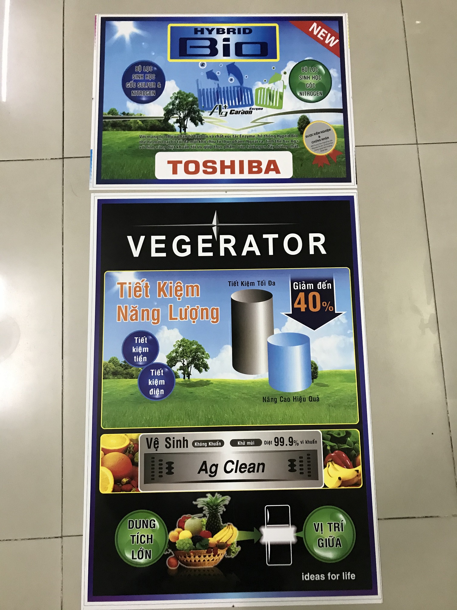 [HCM]Miếng dán tủ lạnh Toshiba - Tem dán tủ lạnh Toshiba (mẫu 8)