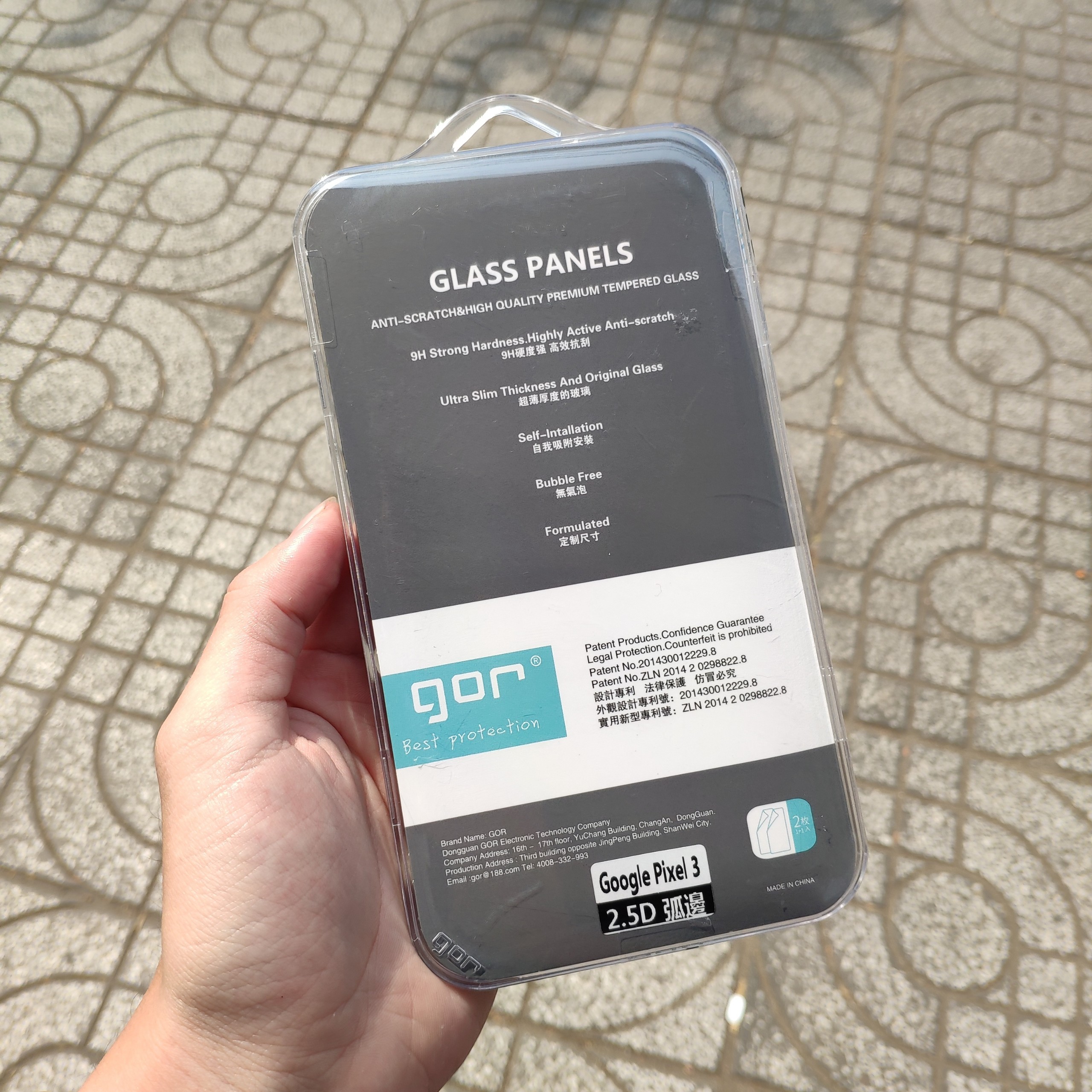Cường lực GOR cho Google Pixel 3 không Full màn.