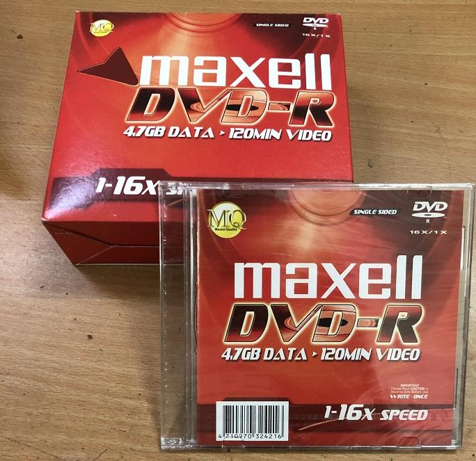 Hộp 10 Đĩa Trắng DVD-R maxell