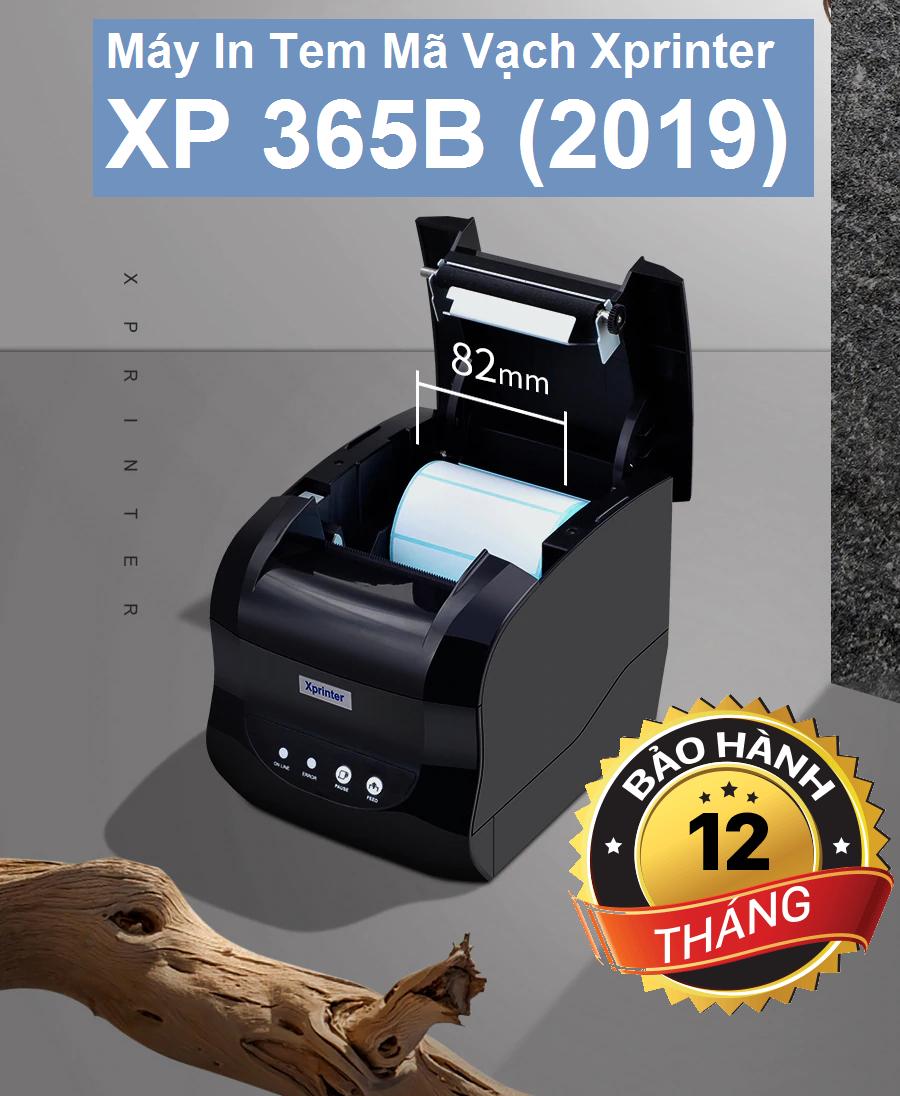 Máy In Hóa Đơn + Tem Nhãn Mã Vạch 2in1 Xprinter XP-365B (khổ in 80mm, in nhiệt trực tiếp lên giấy decal)