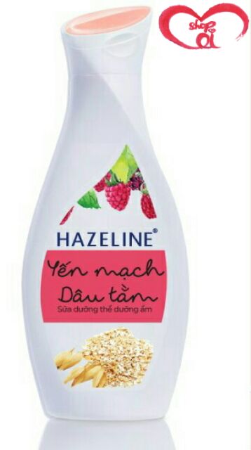 Sữa dưỡng thể làm sáng da hazeline yến mạch dâu tằm 140ml