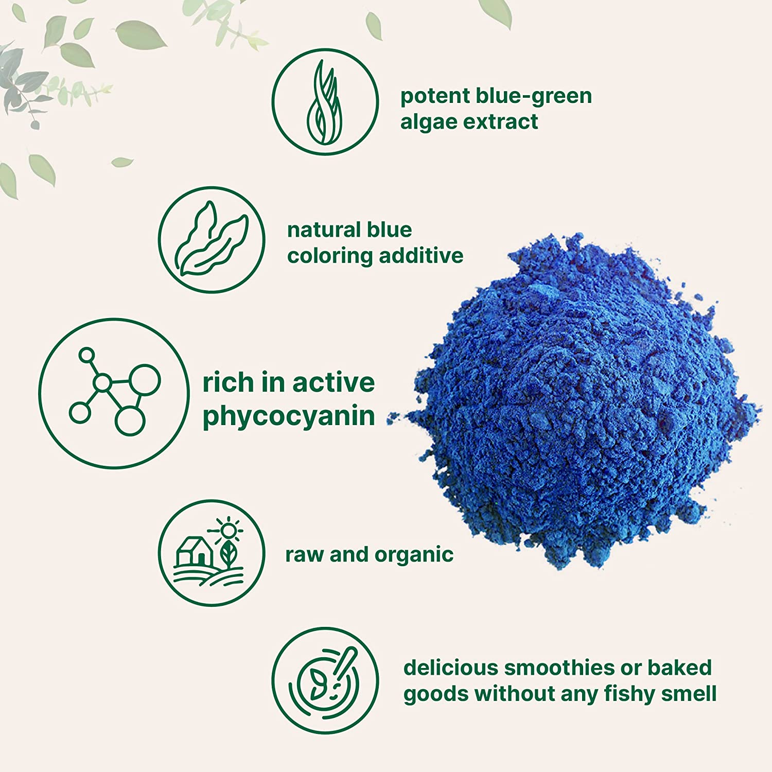 Micro Ingredients Organic Blue Spirulina Powder 60g